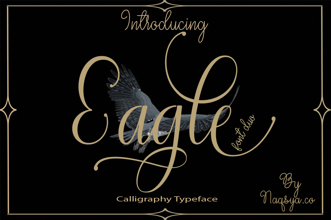 Eagle: A Calligraphy Script Font with Heart and Soul