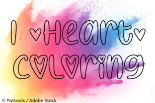 I Heart Coloring: A Creative Font for All
