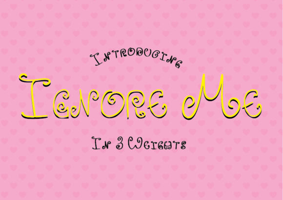 Ignore Me Font: A Bold Choice