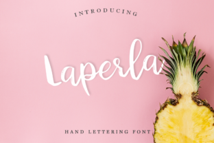 Laperla: A Fresh Handmade Calligraphy Font