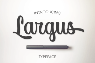 Largus: A Bold Script for Retro Design
