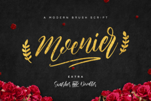 Moenier: A Warm, Handcrafted Brush Font for Creative Professionals