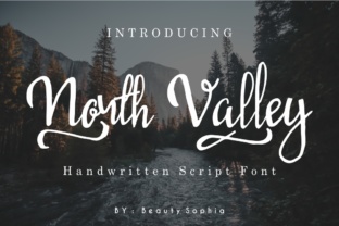 North Valley: A Whimsical Brush Lettering Font for Creative Projects