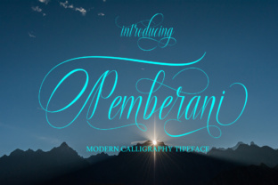 Pemberani: A Modern Calligraphy Font with Timeless Appeal
