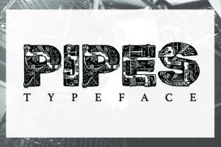 Pipes as a Decorative Font: A Stylish Fusion of Industrial Heritage and Modern Design