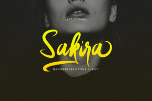 Sakira Script: A Modern Brush Stroke Font for Creative Expression