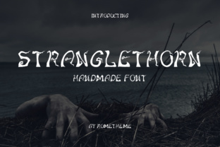 Stranglethorn: A Handmade Horror Font