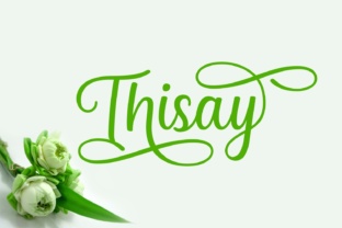 Thisay: A Beautiful Script Font for Stylish Typography