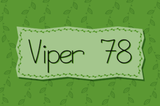 Viper 78: A Friendly Font for Creative Projects