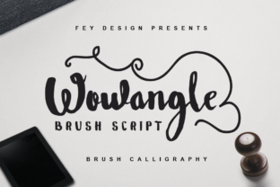 Wowangle: Elevate Your Design with a Striking Script Font
